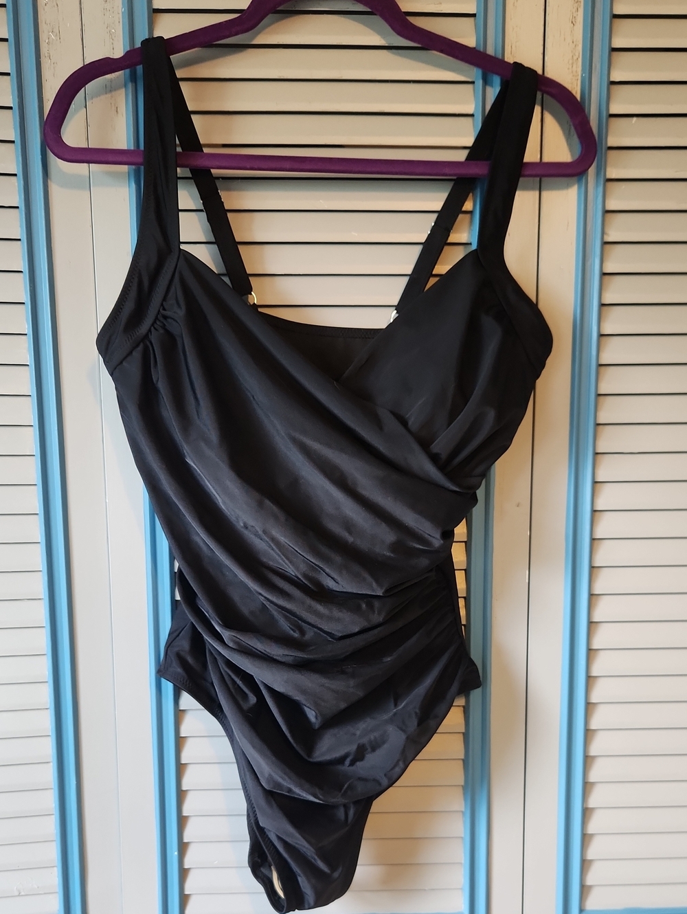 Tashehe Black One Piece Swimsuit Size